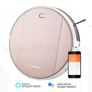 Probot Nelson A5 WiFi, Robot hút bụi lau nhà điều khiển qua điện thoại, Alexa, Google