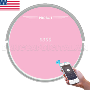 Robot hút bụi lau nhà Probot Nelson 980 Wifi màu Hồng