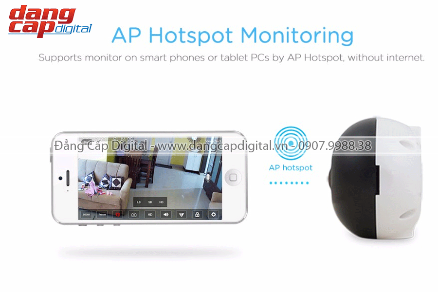 Camera IP thông minh Wifi Sricam SP022