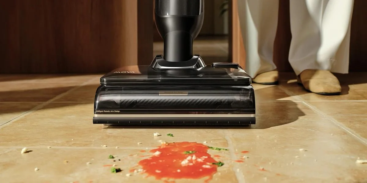 Cây hút bụi lau nhà giặt khăn nước nóng Mova M50 Ultra