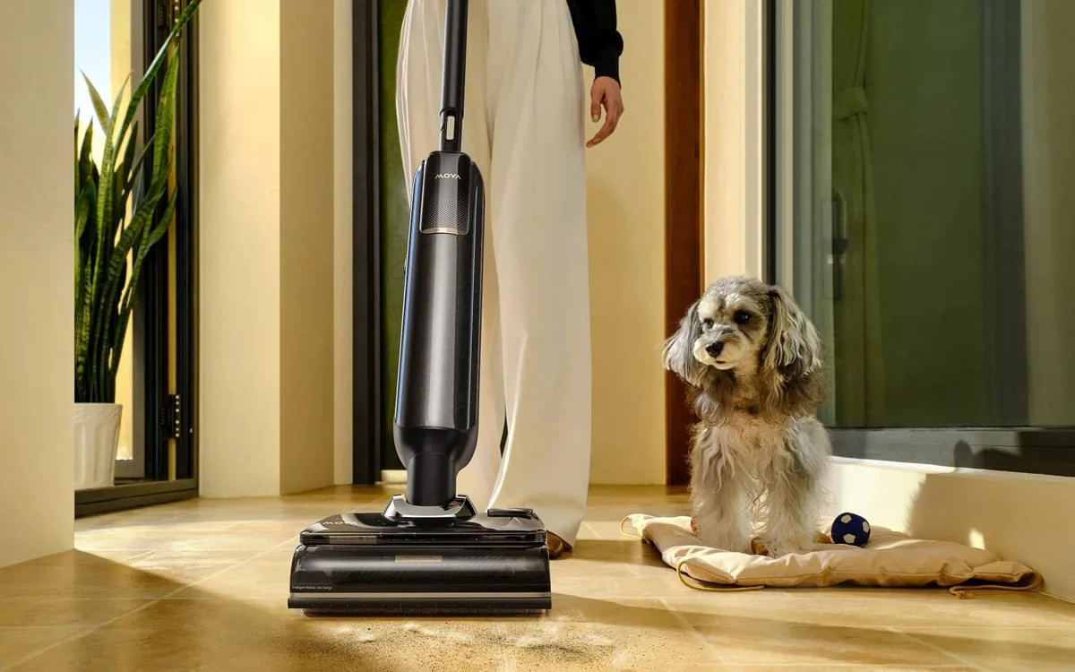 Cây hút bụi lau nhà giặt khăn nước nóng Mova M50 Ultra