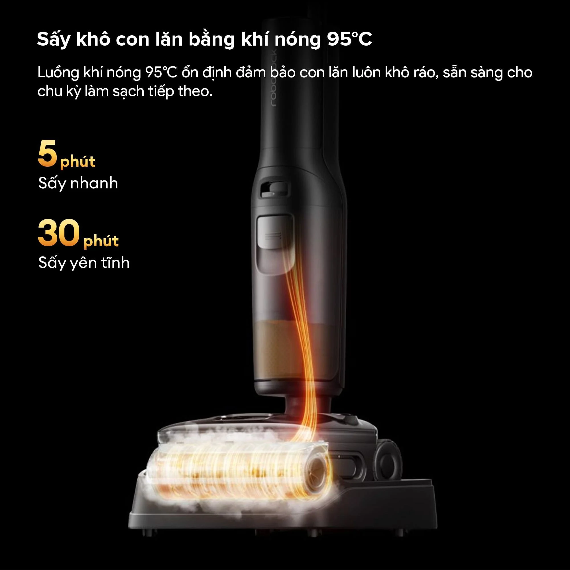 Cây hút bụi lau nhà Roborock F25 Steam