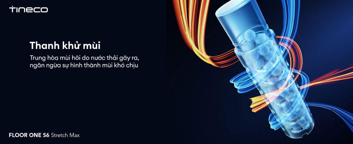 Cây hút bụi lau nhà Tineco Floor One S6 Stretch Max, Lực hút 22 000Pa