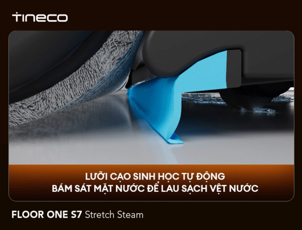 Cây hút bụi lau nhà Tineco Floor One S7 Stretch Steam, Lực hút 22 000Pa