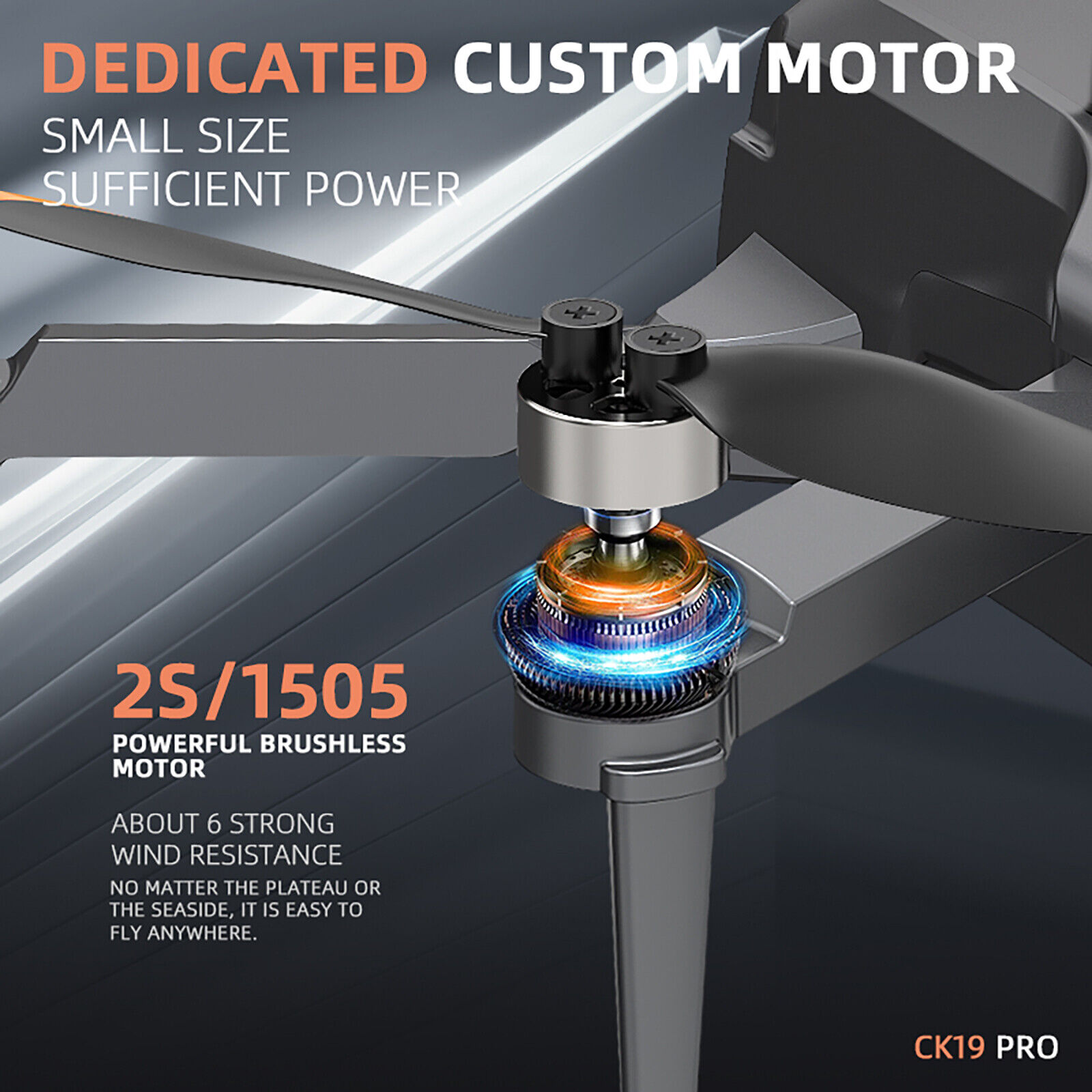 Flycam CK19 Pro, Flycam động cơ không chổi than, GPS