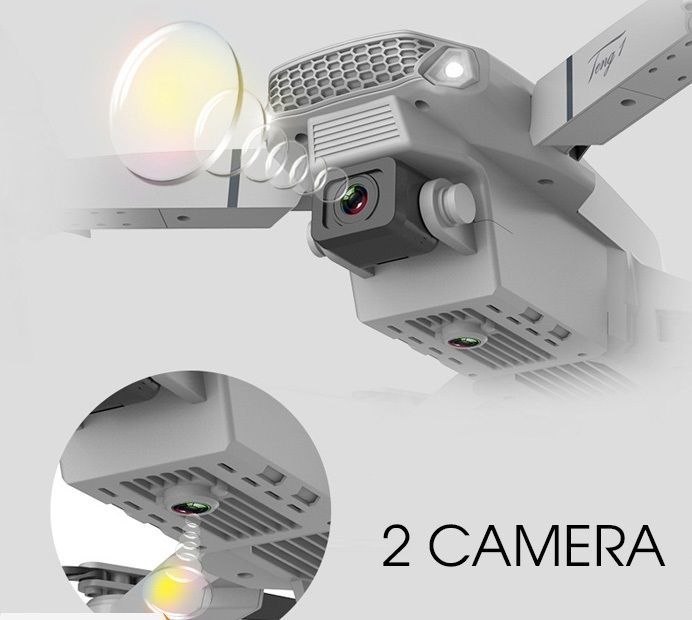 Flycam, Máy bay điều khiển từ xa E88 Pro Drone 4K HD Camera Kép Nhựa