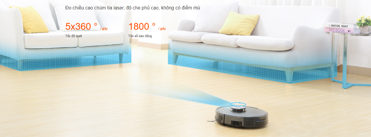 iLife X900, Robot hút bụi lau nhà bằng laser