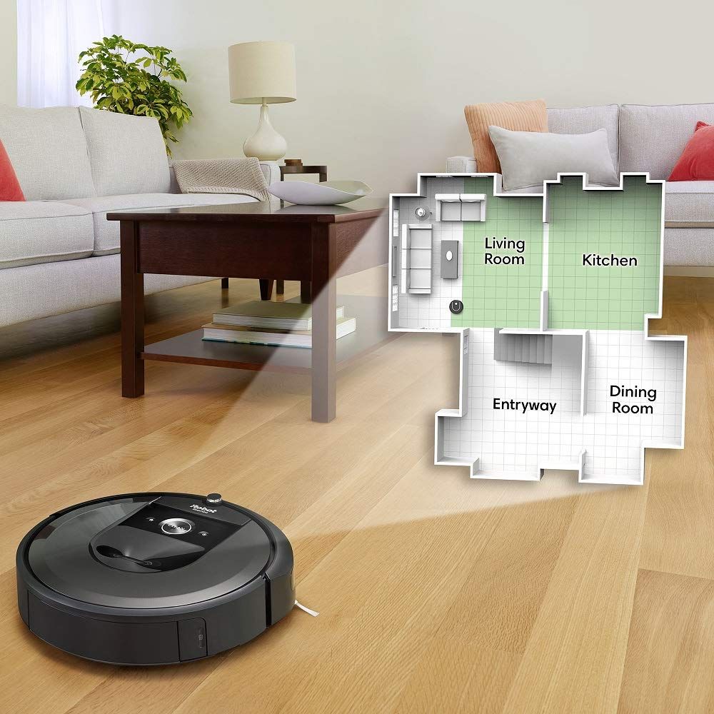 iRobot Roomba i7 Plus, Robot hút bụi tự đổ rác