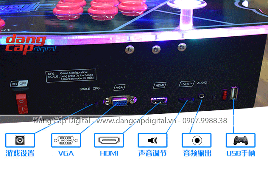 Máy chơi game Pandora 4S version II, hỗ trợ 815 game