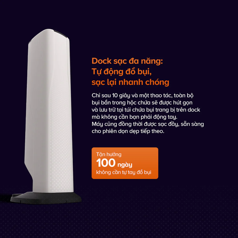 Máy hút bụi đa năng cầm tay Roborock H60 Hub Ultra