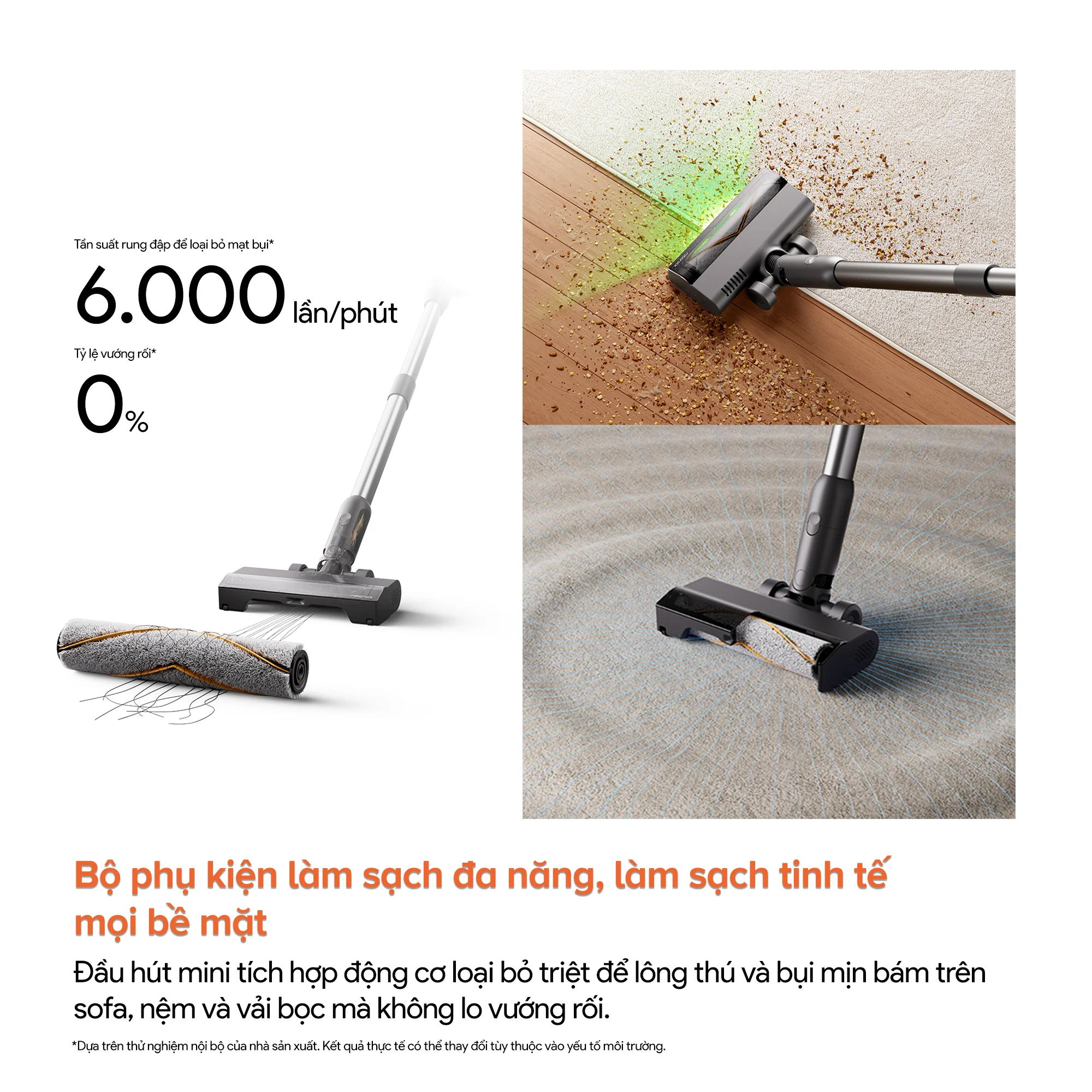 Máy hút bụi đa năng cầm tay Roborock H60 Hub Ultra