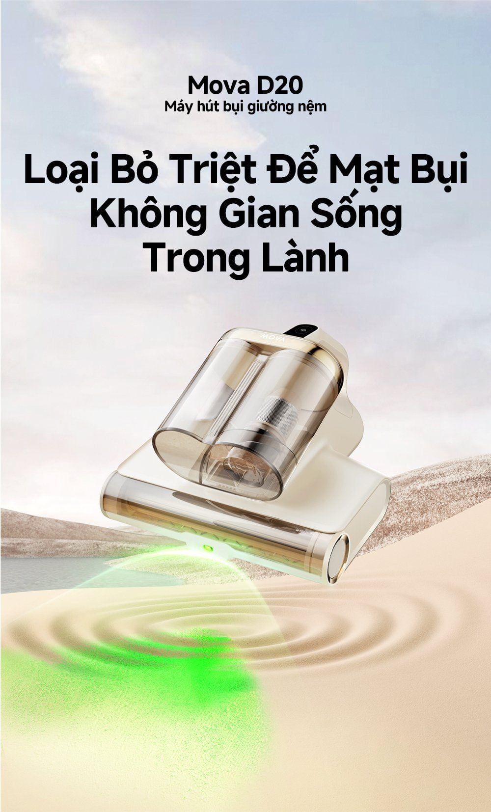 Máy hút bụi giường nệm Mova D20