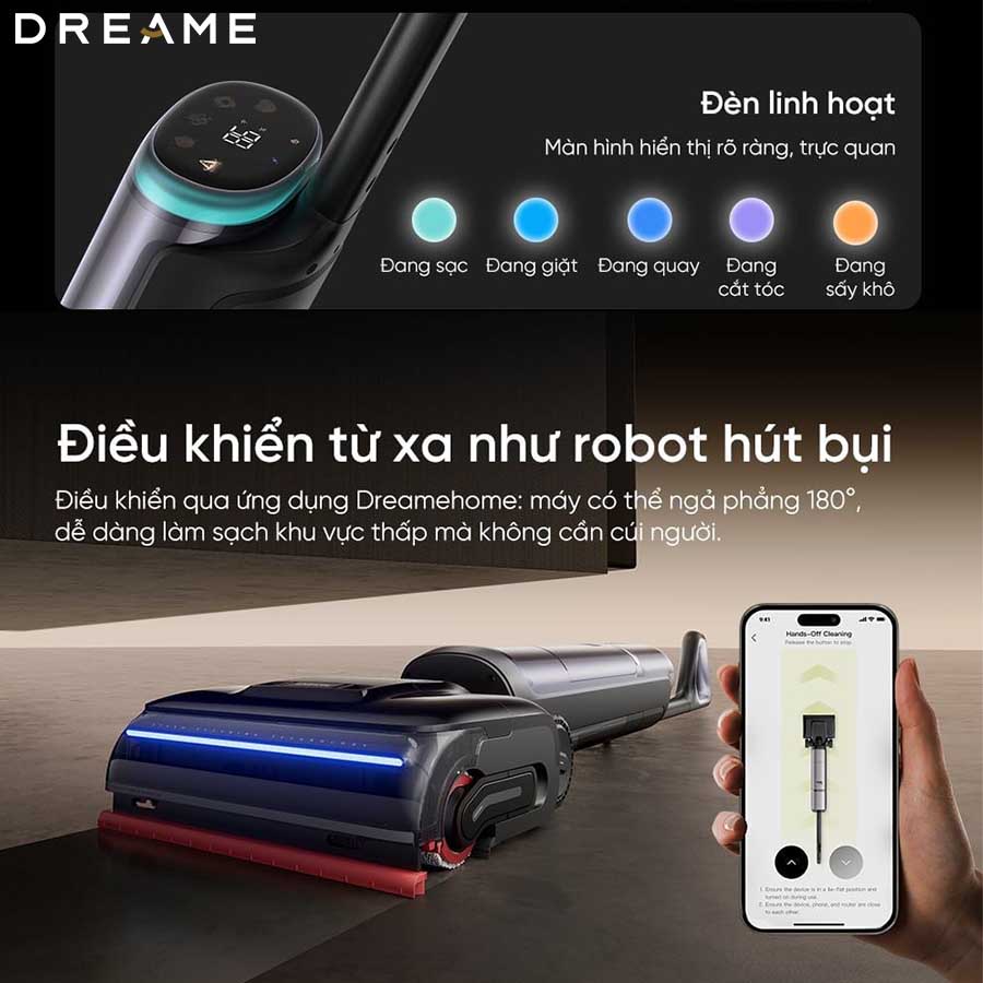 Máy hút bụi lau nhà cầm tay Dreame H16 Pro Steam