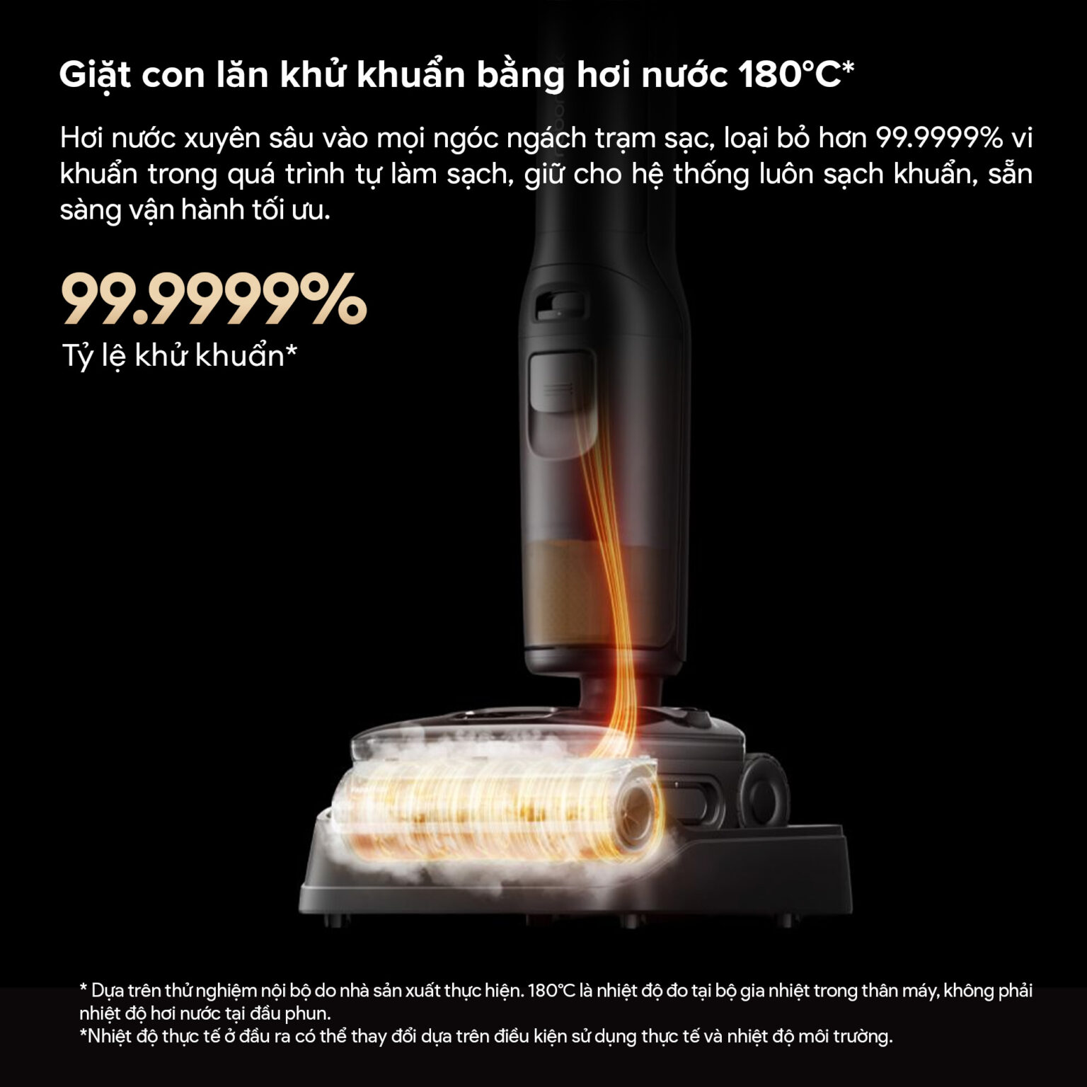 Máy hút bụi lau nhà Roborock F25 Pro Steam Gen 2 Combo | Lực hút 25.000 Pa