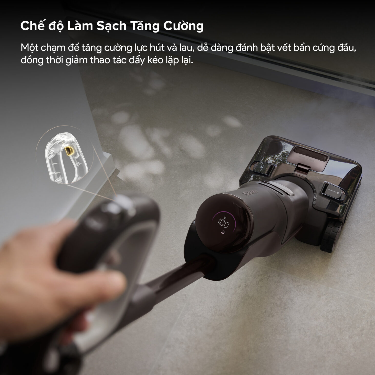 Máy hút bụi lau nhà Roborock F25 Pro Steam Gen 2 Combo | Lực hút 25.000 Pa