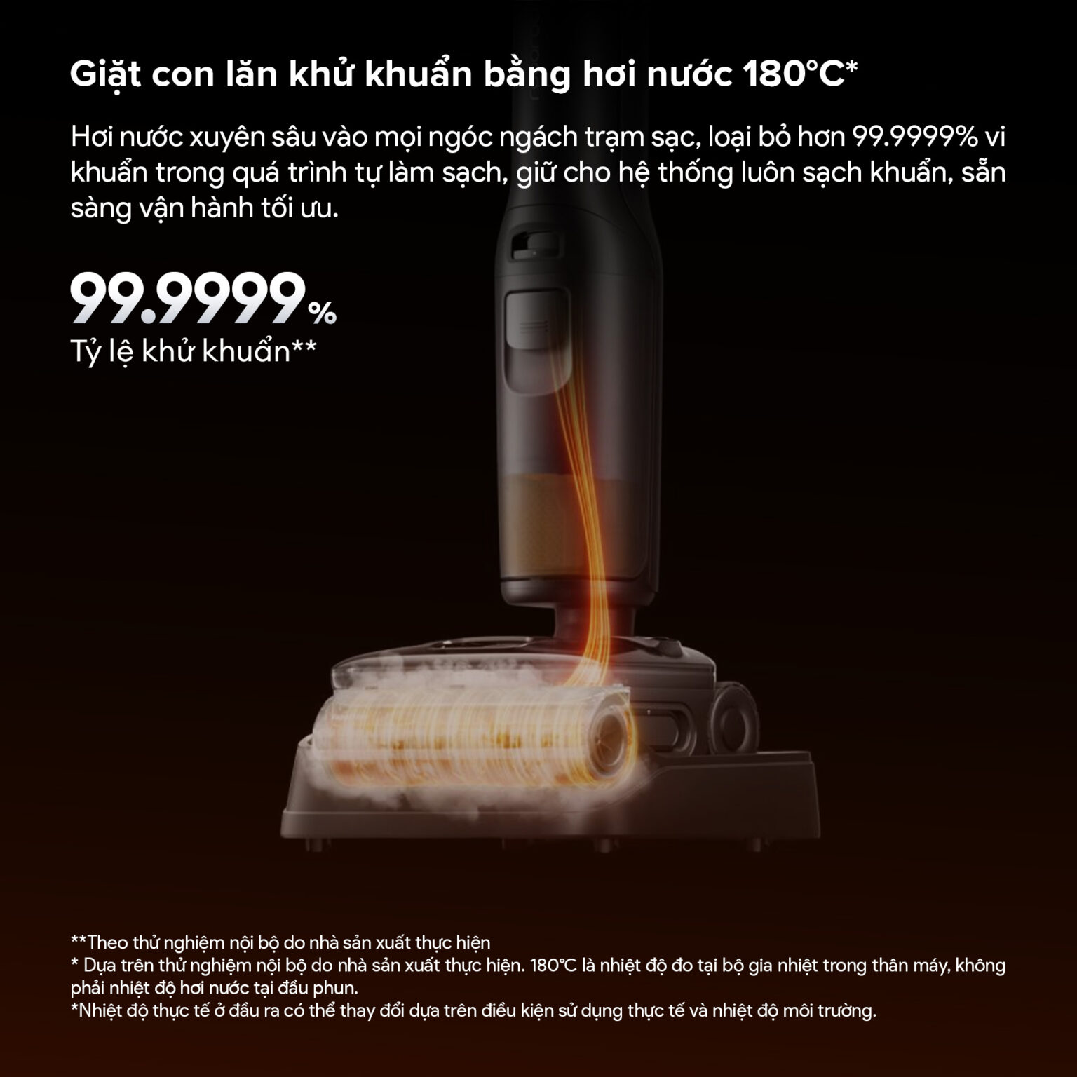 Máy hút bụi lau nhà Roborock F25 Ultra Steam Gen 2 | Lực hút 25.000 Pa