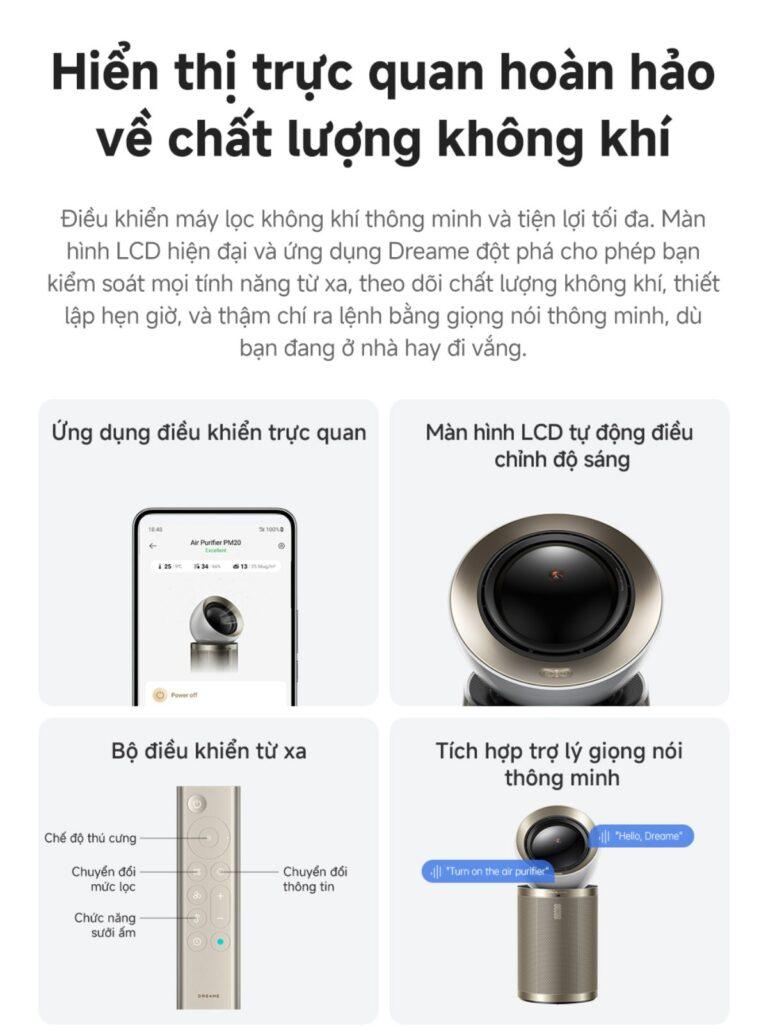 Máy lọc không khí kết hợp sưởi Dreame P20 40W