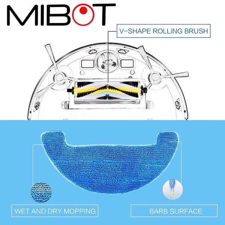 Mibot M6 UV, Robot hút bụi lau nhà diệt khuẩn UV