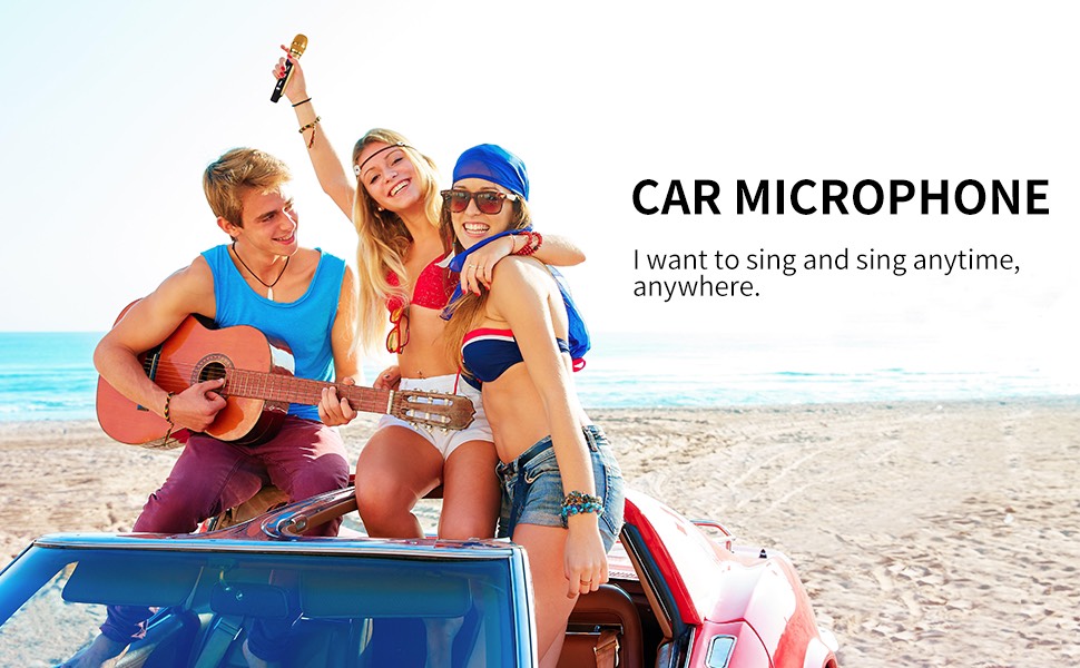 Micro A9 chuyên hát karaoke trên xe hơi , Ampli