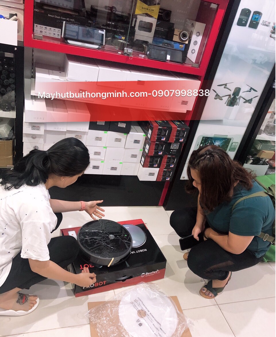 Probot Nelson A6S, Robot hút bụi lau nhà điều khiển qua điện thoại, Alexa, Google