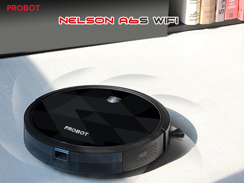 Probot Nelson A6S WIFI, Hút bụi lau nhà, điều khiển qua điện thoại hỗ trợ Alexa