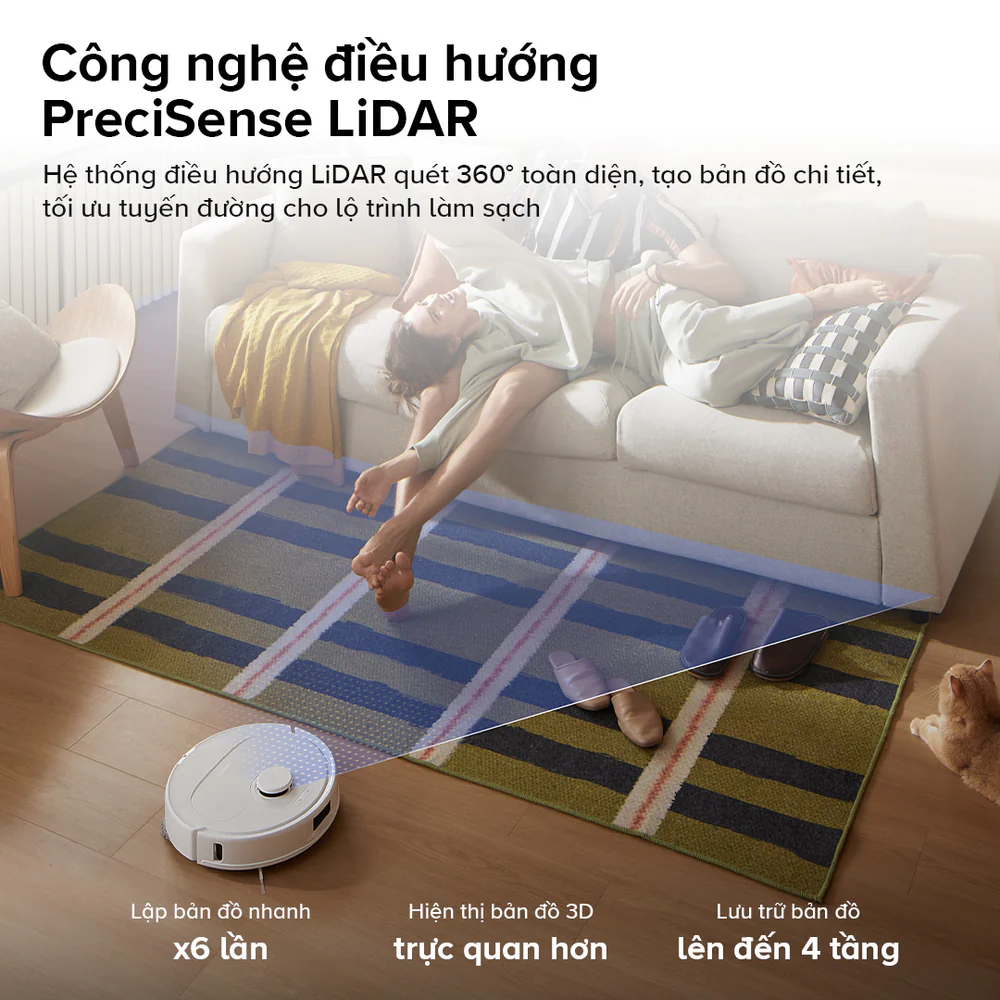 Roborock Qrevo C Pro – Robot Hút Bụi Lau Nhà Bản Quốc Tế