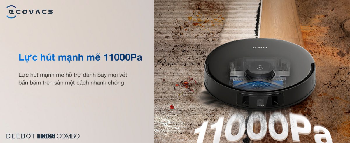 Robot hút bụi lau nhà Ecovacs Deebot T30S Combo