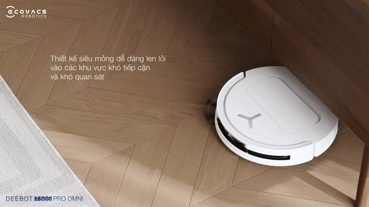 Robot hút bụi lau nhà Ecovacs Deebot T50S Pro Omni, Lực hút 25 000Pa