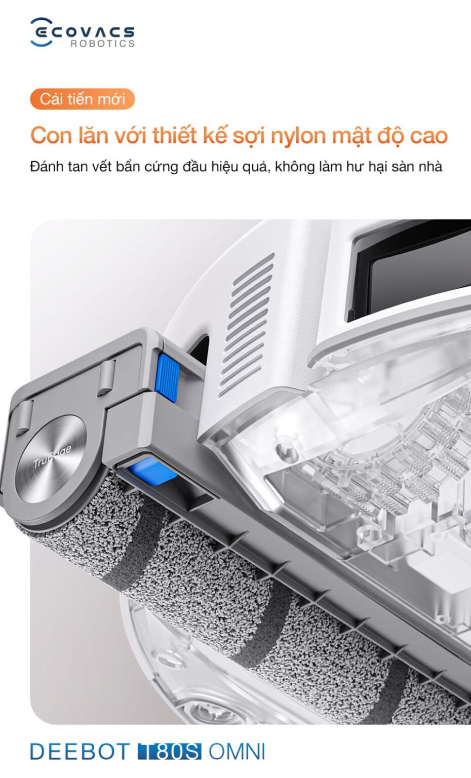 Robot hút bụi lau nhà Ecovacs Deebot T80 OMNI
