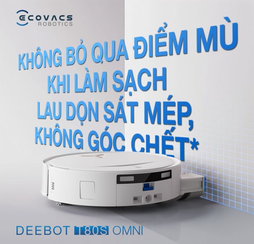Robot hút bụi lau nhà Ecovacs Deebot T80 OMNI