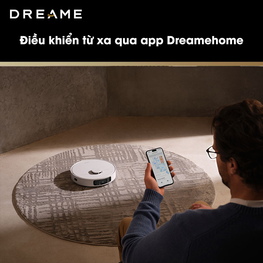 Robot hút bụi lau nhà giặt sấy khăn Dreame D20 Ultra