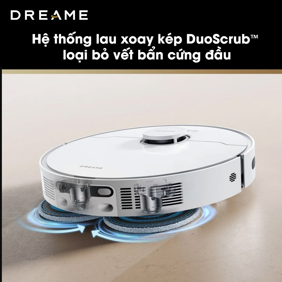 Robot hút bụi lau nhà giặt sấy khăn Dreame D20 Ultra