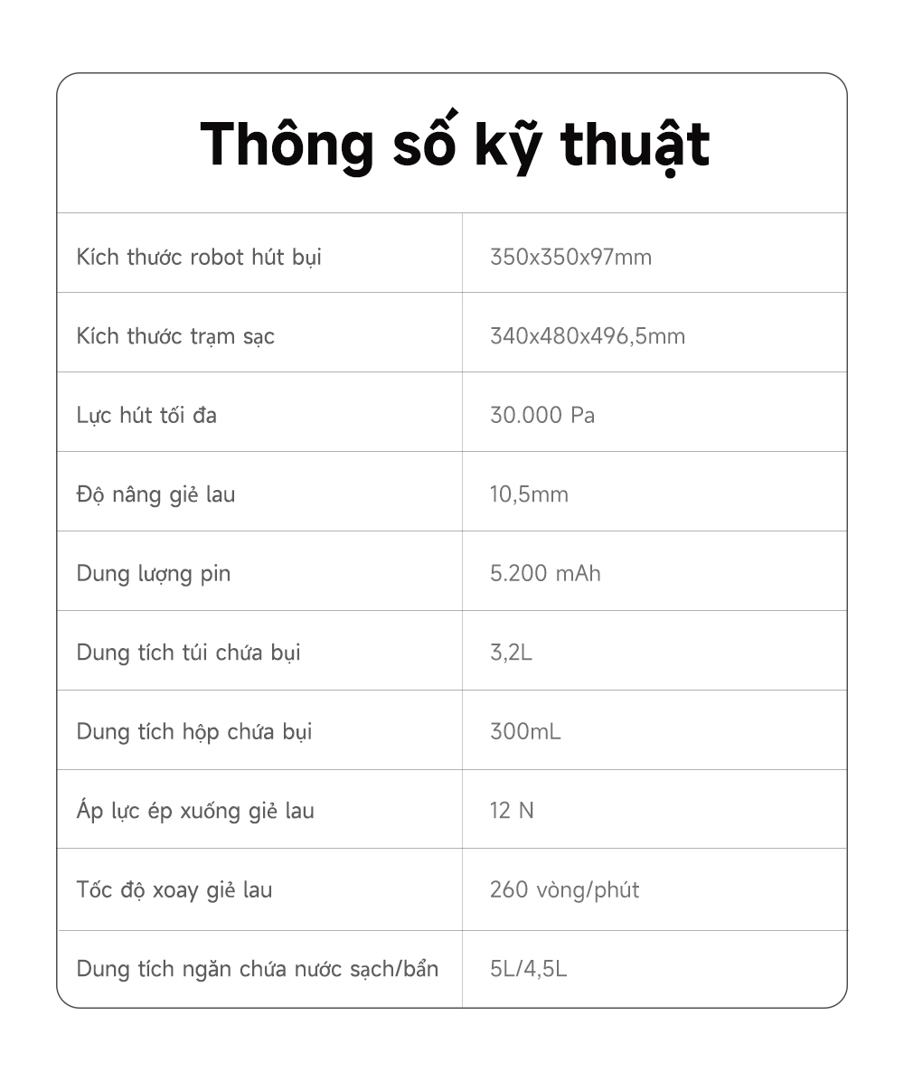 Robot hút bụi lau nhà MOVA E50 Ultra