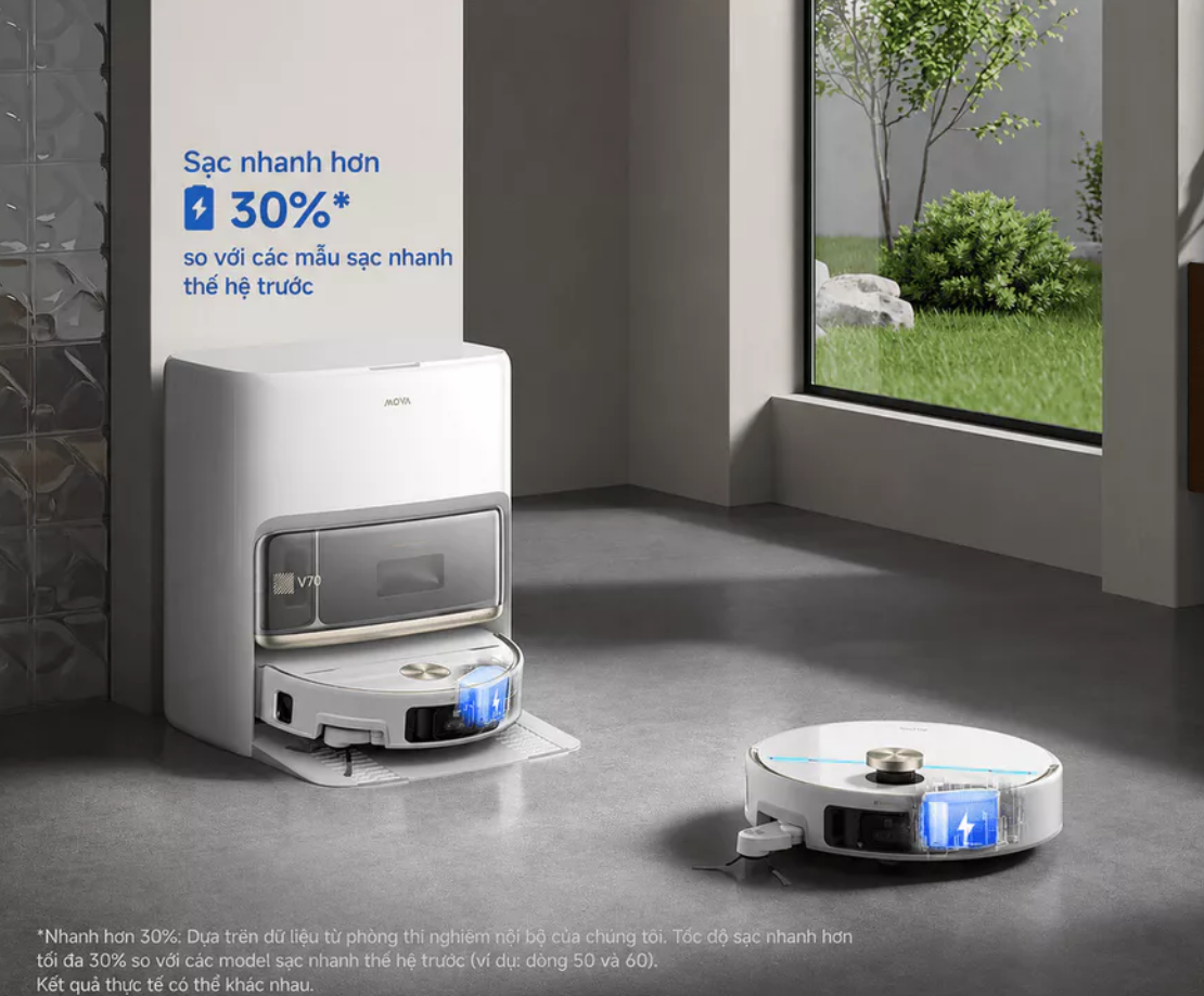 Robot hút bụi lau nhà Mova V70 Ultra Complete