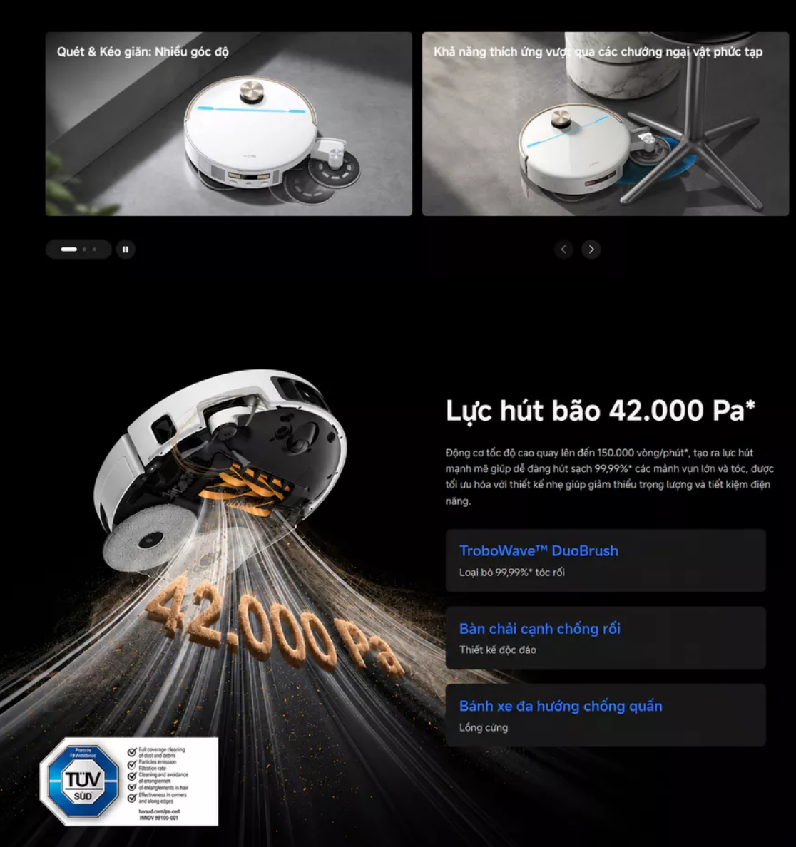 Robot hút bụi lau nhà Mova V70 Ultra Complete