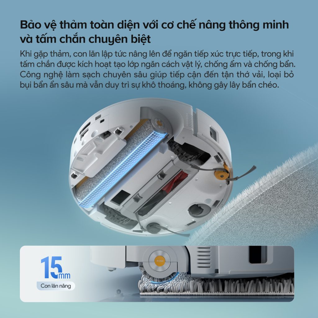 Robot hút bụi lau nhà Roborock Qrevo Curv 2 Flow