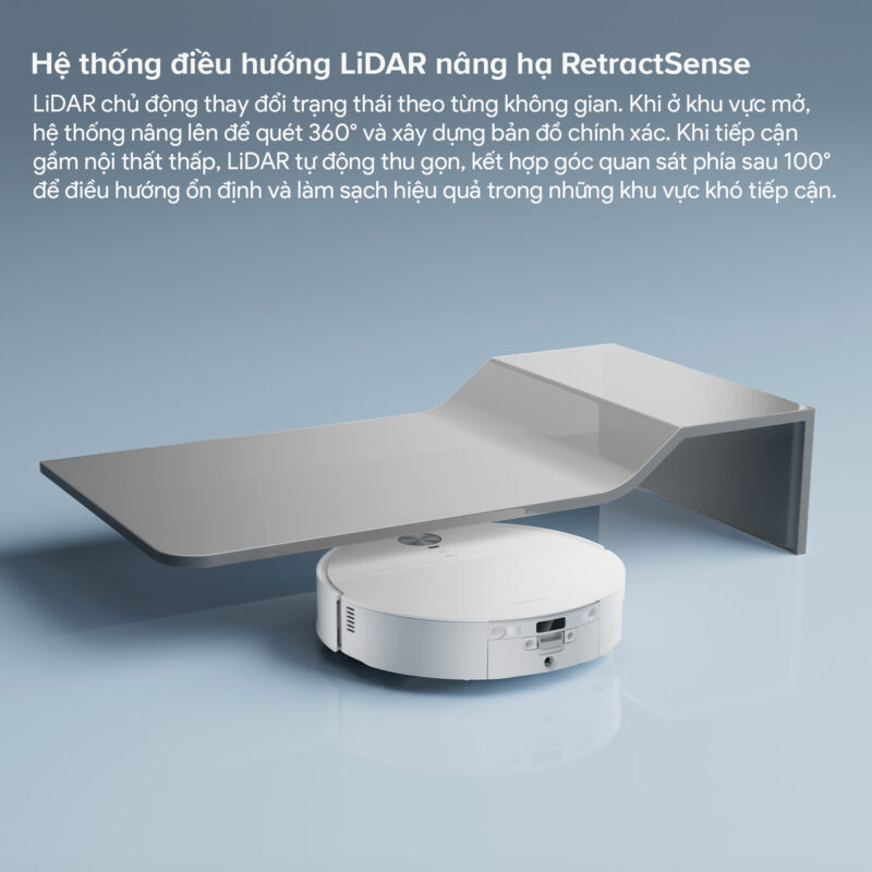 Robot hút bụi lau nhà Roborock Qrevo Edge 2 Flow, Lực hút 35 000Pa