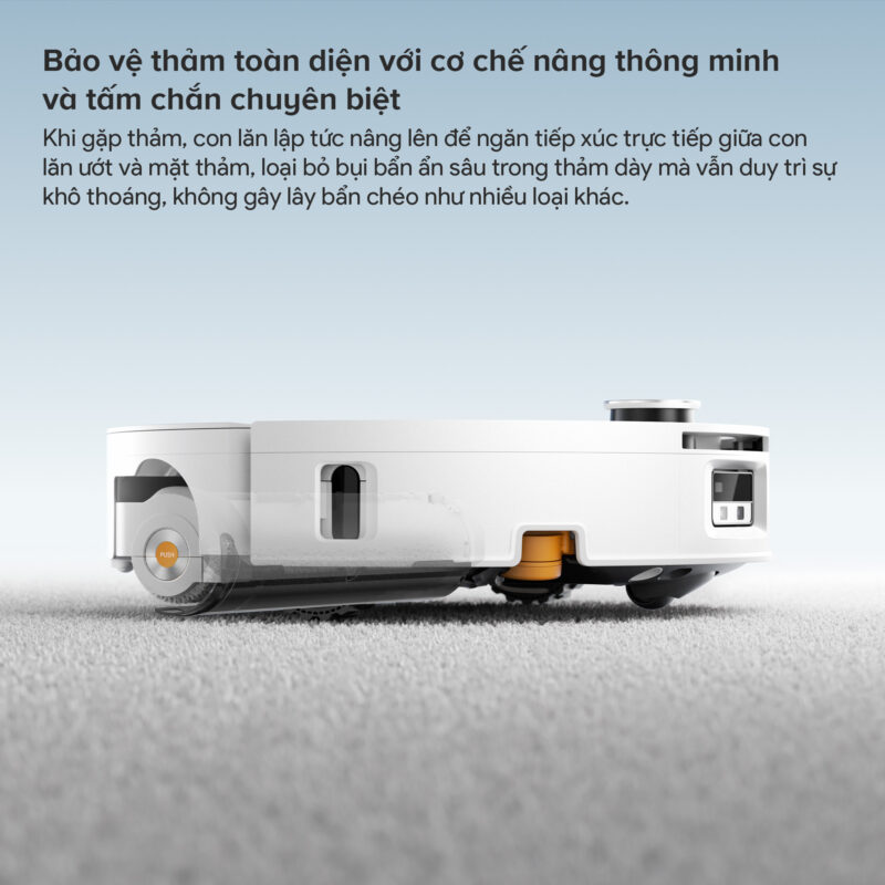 Robot hút bụi lau nhà Roborock Qrevo Edge 2 Flow, Lực hút 35 000Pa