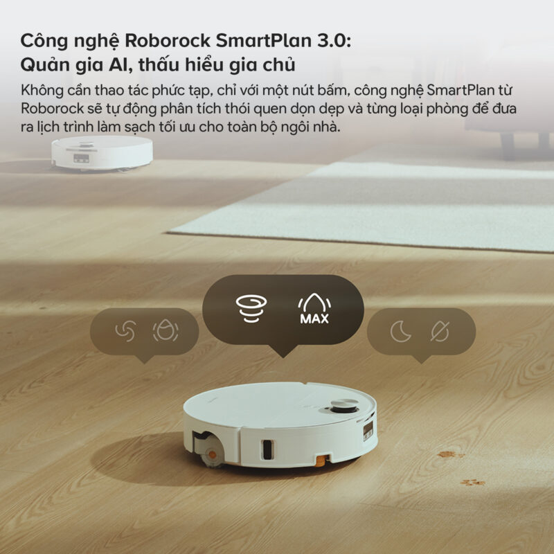 Robot hút bụi lau nhà Roborock Qrevo Edge 2 Flow, Lực hút 35 000Pa