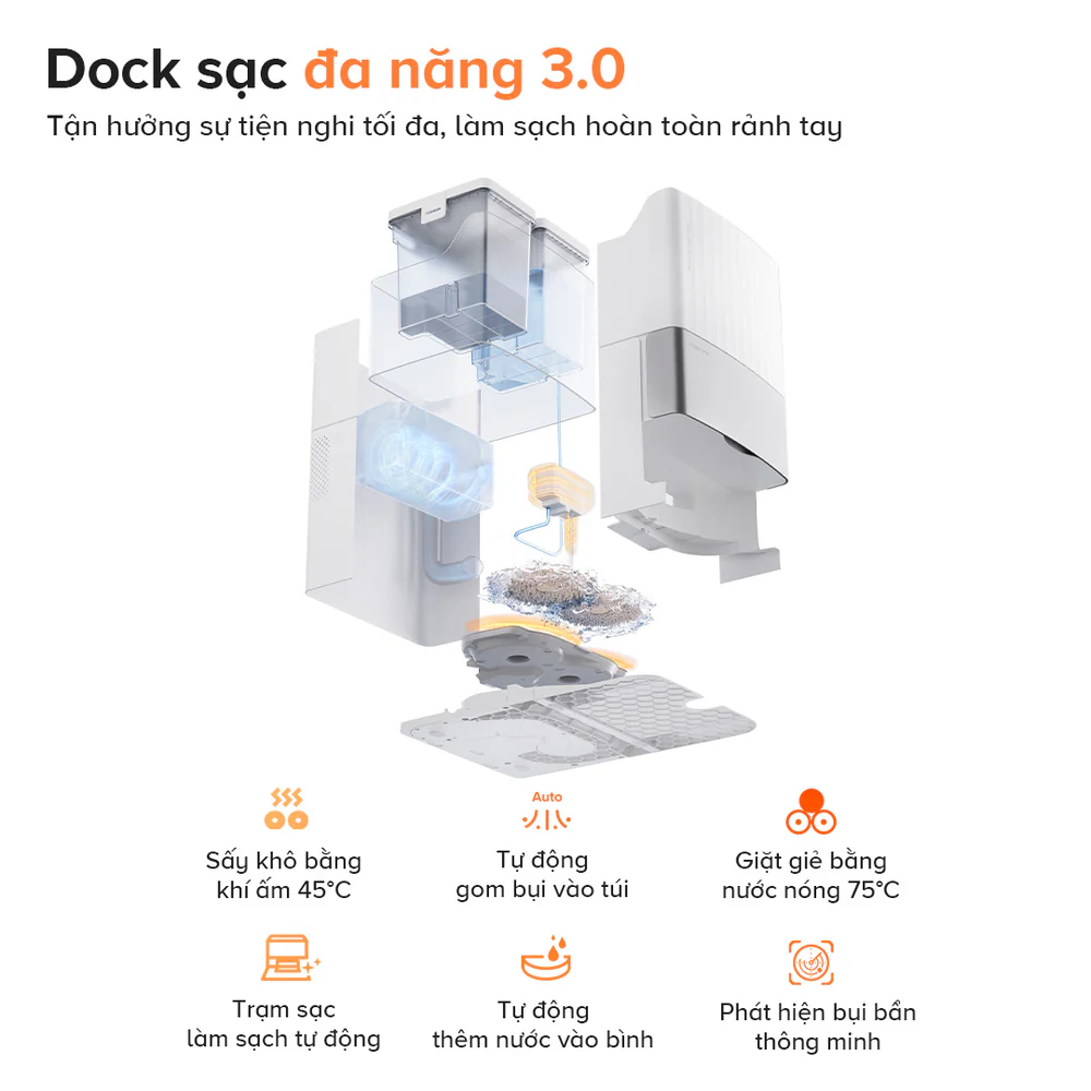 Robot hút bụi lau nhà Roborock Qrevo Edge 5V1