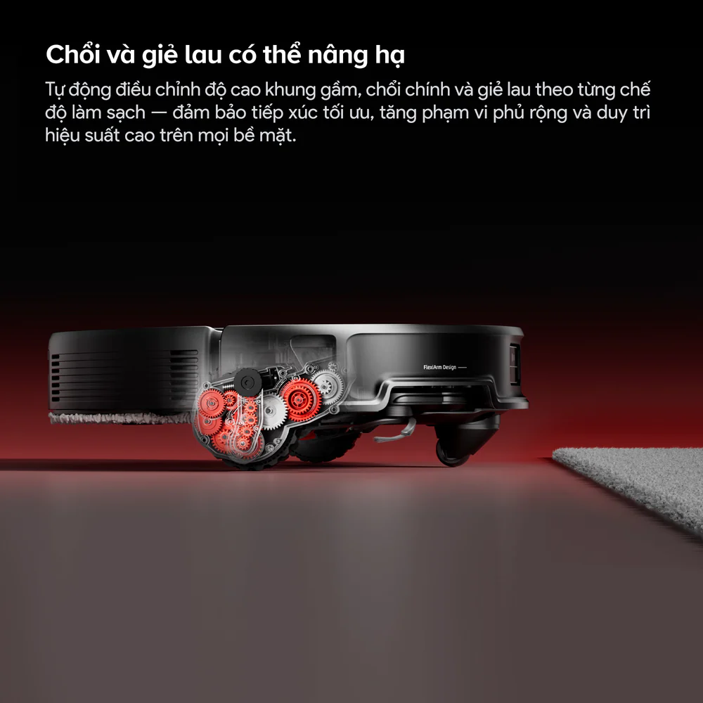 Robot hút bụi lau nhà Roborock Saros 20 Phiên bản cấp xả nước tự động