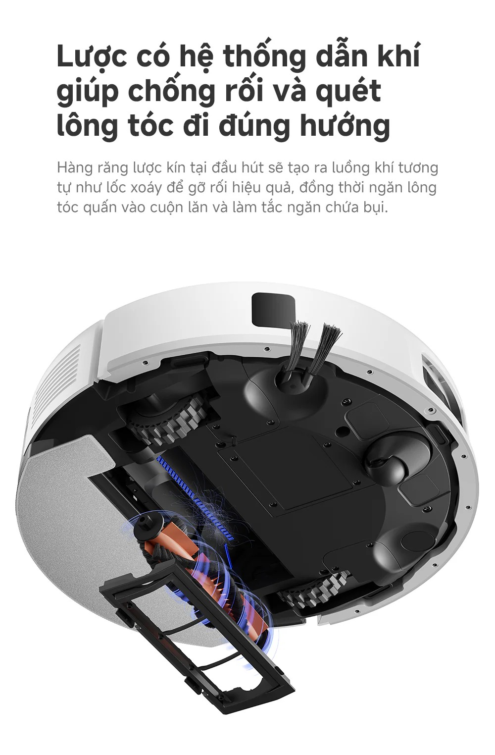 Robot hút bụi lau nhà tự đổ rác MOVA E20S Pro Plus