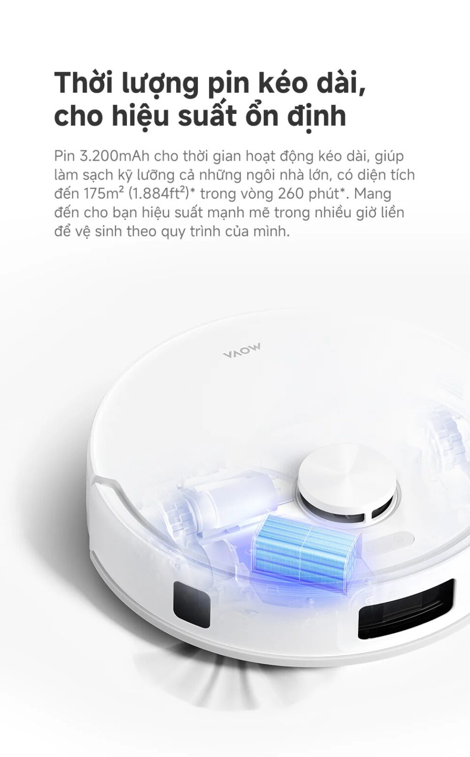 Robot hút bụi lau nhà tự đổ rác MOVA E20S Pro Plus