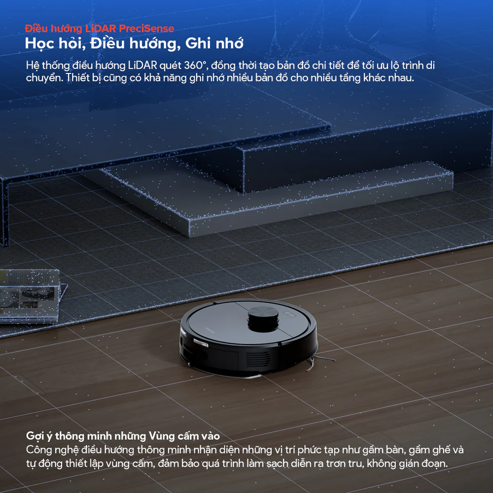 Robot hút bụi lau nhà tự đổ rác Roborock Q7 Pro Max Plus