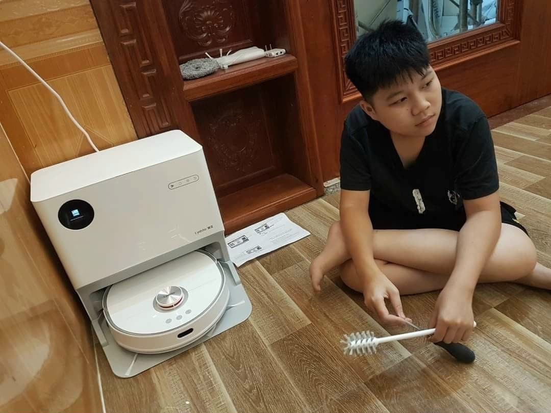 Robot hút bụi lau nhà tự giặt giẻ Xiaomi Lydsto W2