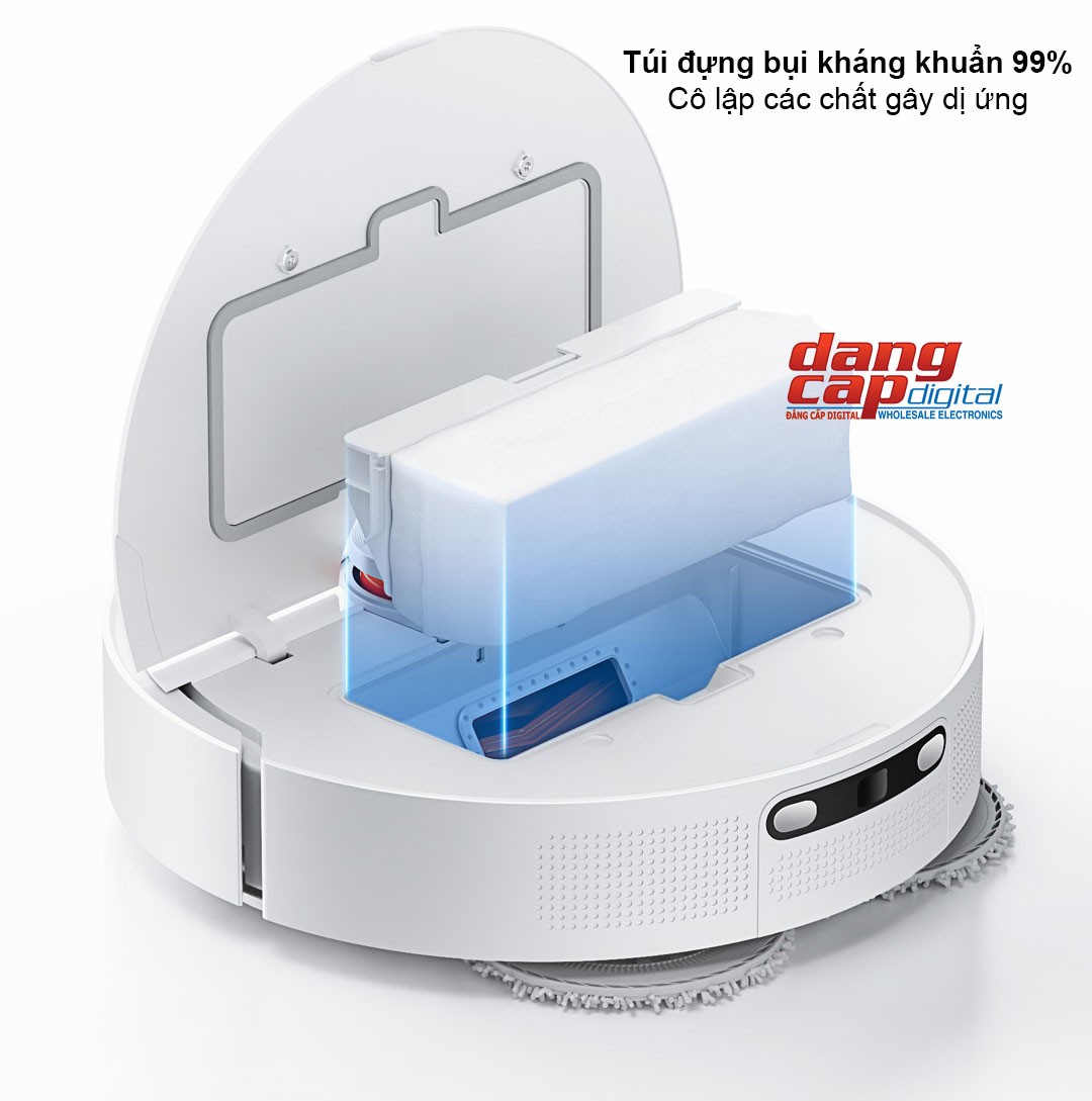 Robot hút bụi lau nhà tự giặt giẻ Xiaomi Mijia H40 cắt tóc rối tiện lợi