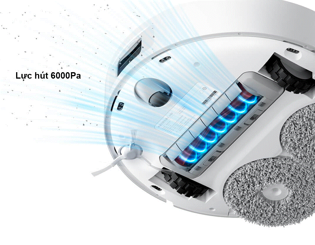 Robot hút bụi lau nhà tự giặt giẻ Xiaomi Mijia H40 cắt tóc rối tiện lợi