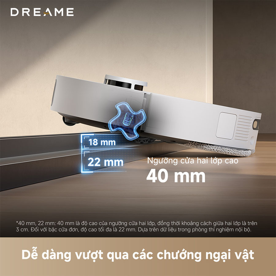 Robot hút bụi lau nhà tự giặt sấy khăn Dreame L40S Ultra