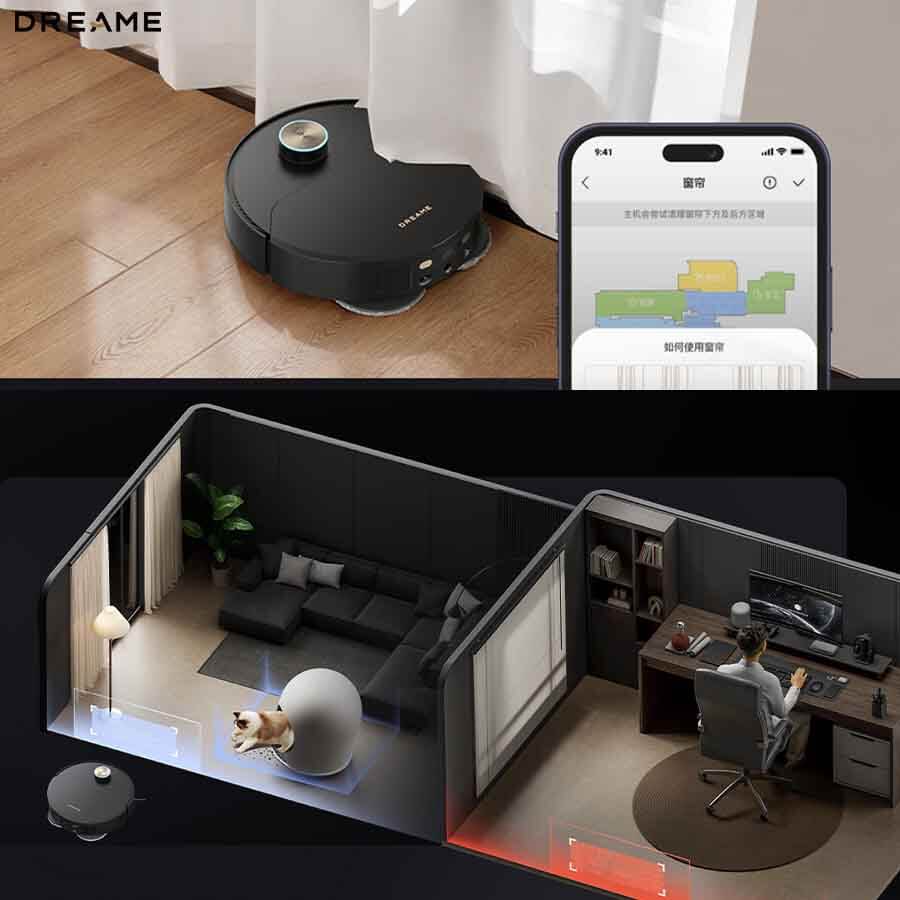 Robot hút bụi lau nhà tự giặt sấy khăn Dreame X50 Ultra