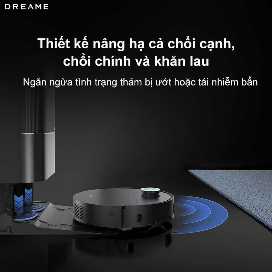 Robot hút bụi lau nhà tự giặt sấy khăn Dreame X50 Ultra